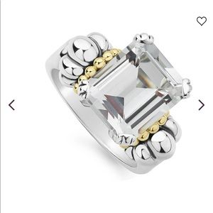 Lagos jewelry white topaz ring
